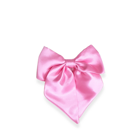 Barbie Baby Pink Satin BOW BARRETTE